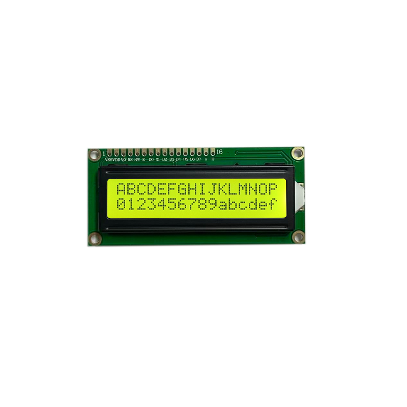 Modo verde amarelo do LCD da exposição FSTN da exposição LCD de 1602 caracteres