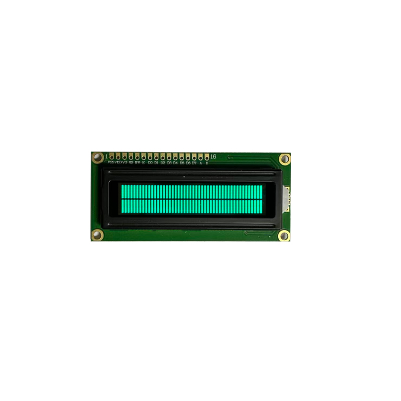 Módulo verde com display LCD de 16x2 caracteres
