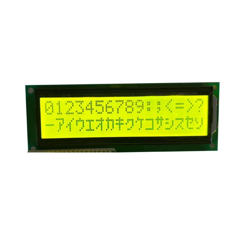Módulo verde amarelo com display LCD de 16x2 caracteres