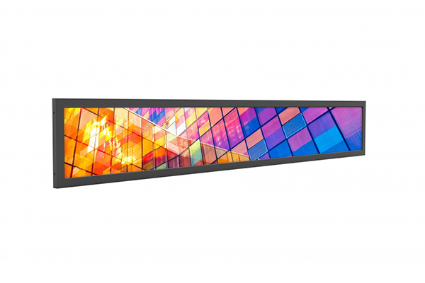 Por que a tela de barra esticada é amplamente usada em displays comerciais?