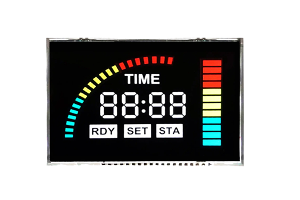 O diferente ângulo de visão do segmento LCD Display