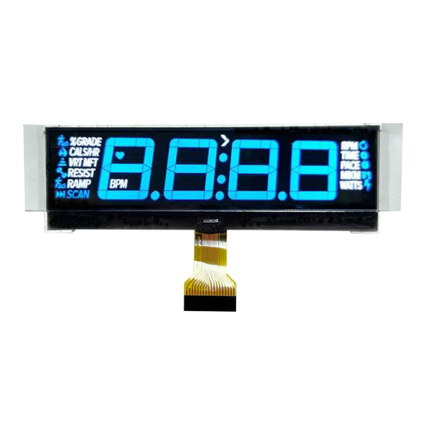 7-segmentos exibem tela Monocroma LCD negativa