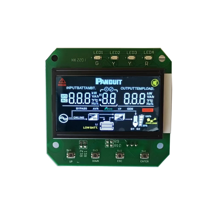 Modelo monocromático do LCD positivo do VA monocromático da exposição de 7 segmentos LCD