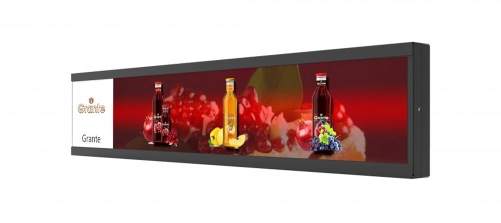 Customized 38.2 inch Stretched Bar Display Digital Outdoor Signage