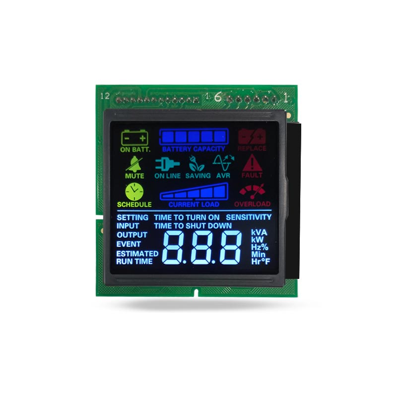 Segmento LCD Display VA Modo LCD negativo