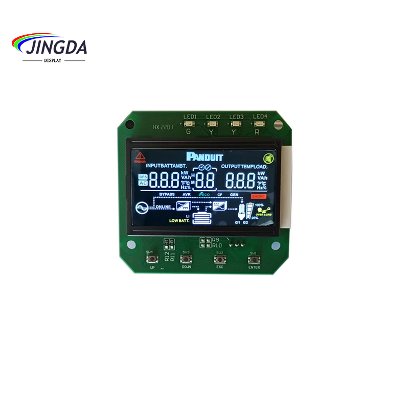 Módulo LCM de display LCD positivo de 7 segmentos